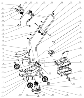 Page A Diagram and Parts List for LM200-B2 2 Black and Decker Lawn Mower